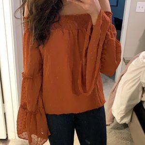 Off the shoulder blouse